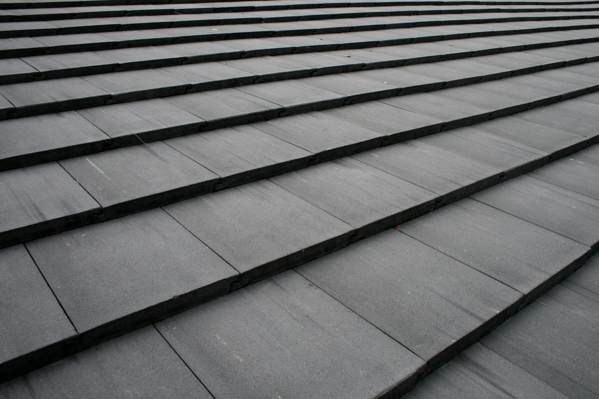 Charcoal Flat Cement Roof Tile