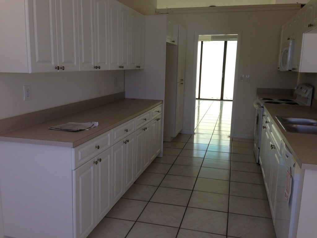 New cabinets & countertop installed