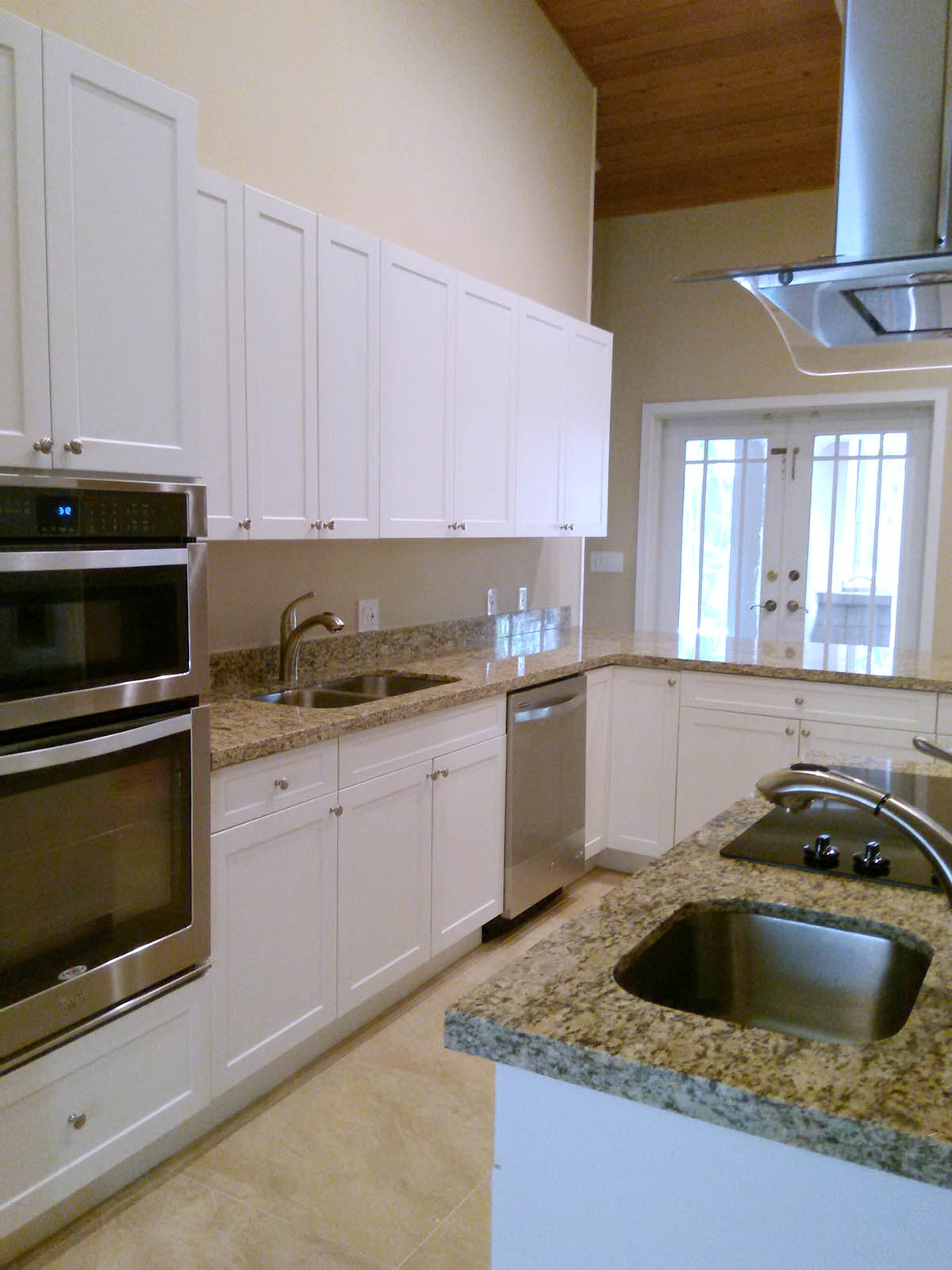 G Shaped Kitchen Layout with Island  Miami General Contractor