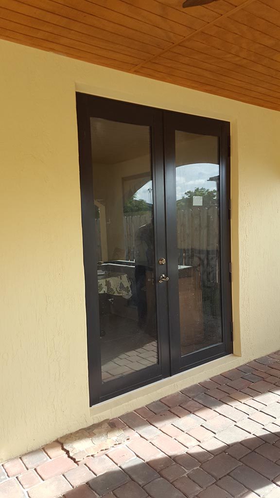 French Doors to Dining Room was previously a window