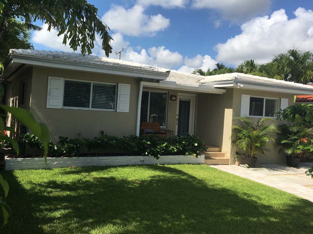 Exterior after photo of garage conversion