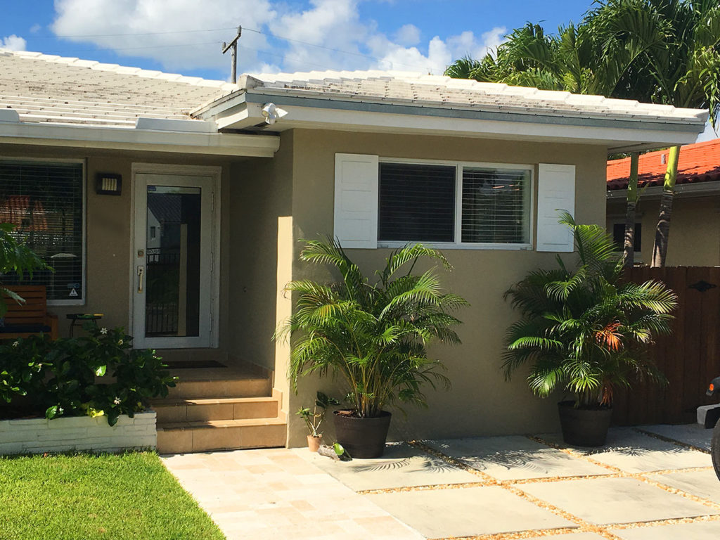 Exterior after photo of garage conversion