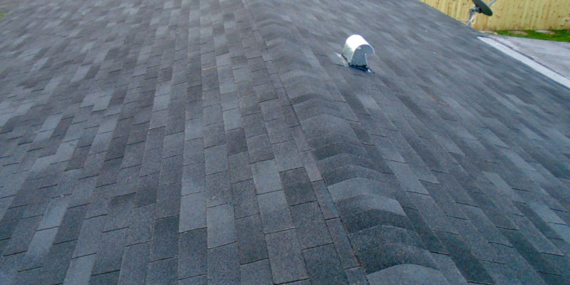 Photo of dark shingle roof (Tamko® Rustic Black)