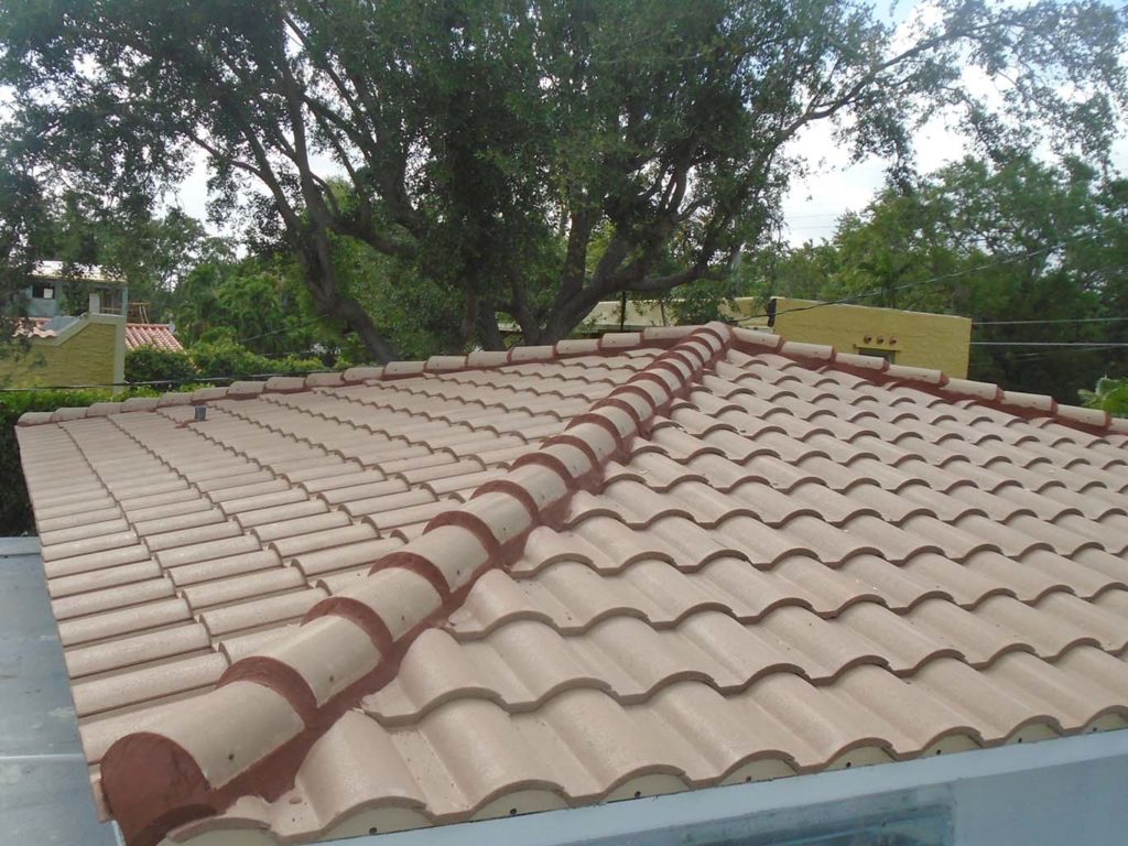 S-Style cement tile roof installed over addition