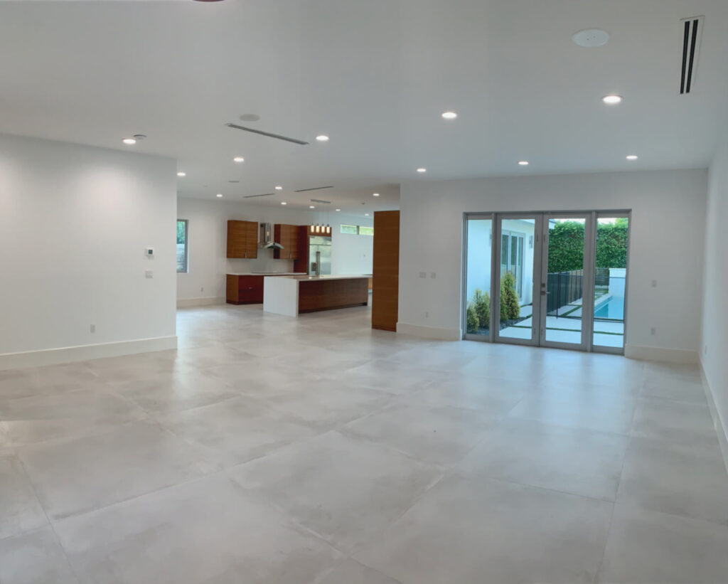 View of open floor plan from foyer