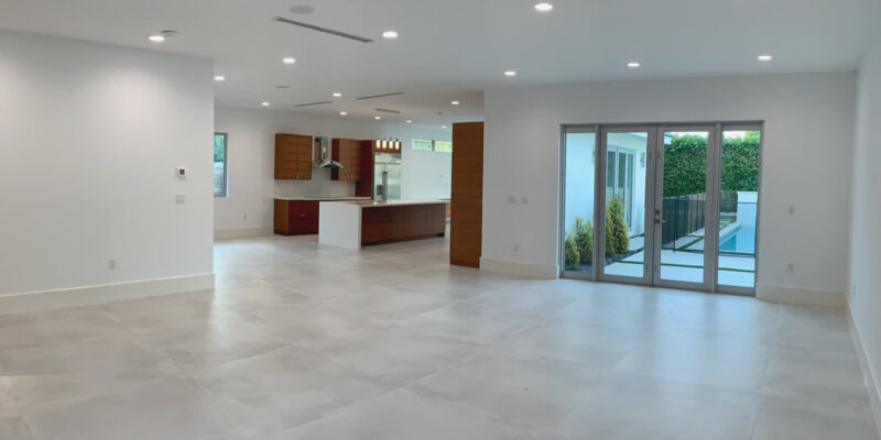 View of open floor plan from foyer