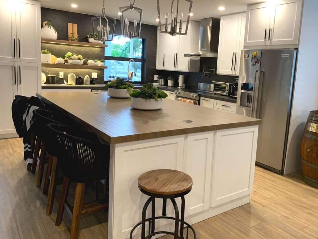 View of entire remodeled kitchen